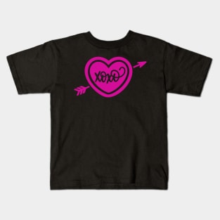 XOXO Cupid heart Kids T-Shirt